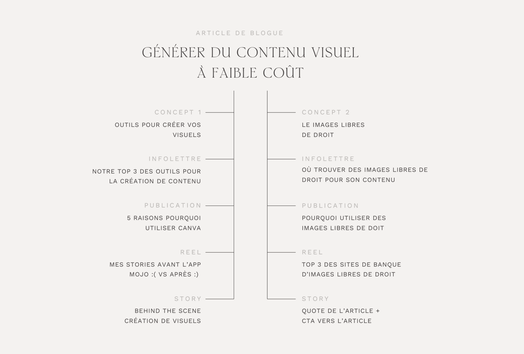 Les déclinaisons de contenu